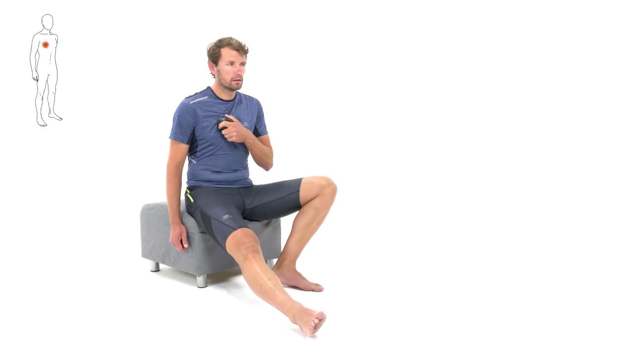 Main de massage - Roll on : auto massage des pectoraux // Aptonia Decathlon