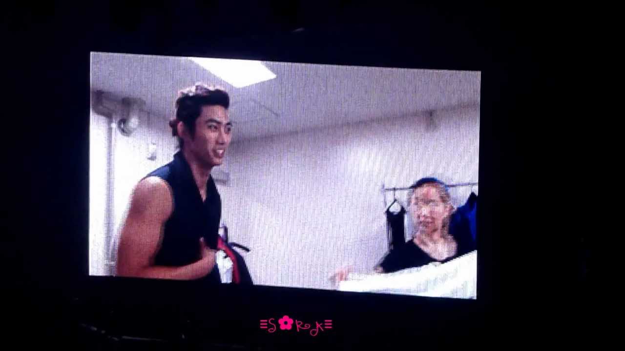 120525 2PM 6 Beautiful Days Concert ~ Taecyeon Backstage Cam Preparing for 2nd Solo Stage
