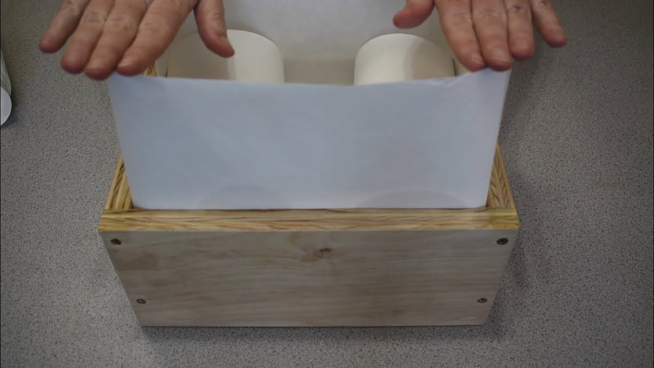 How I line my wood soap mold with freezer paper