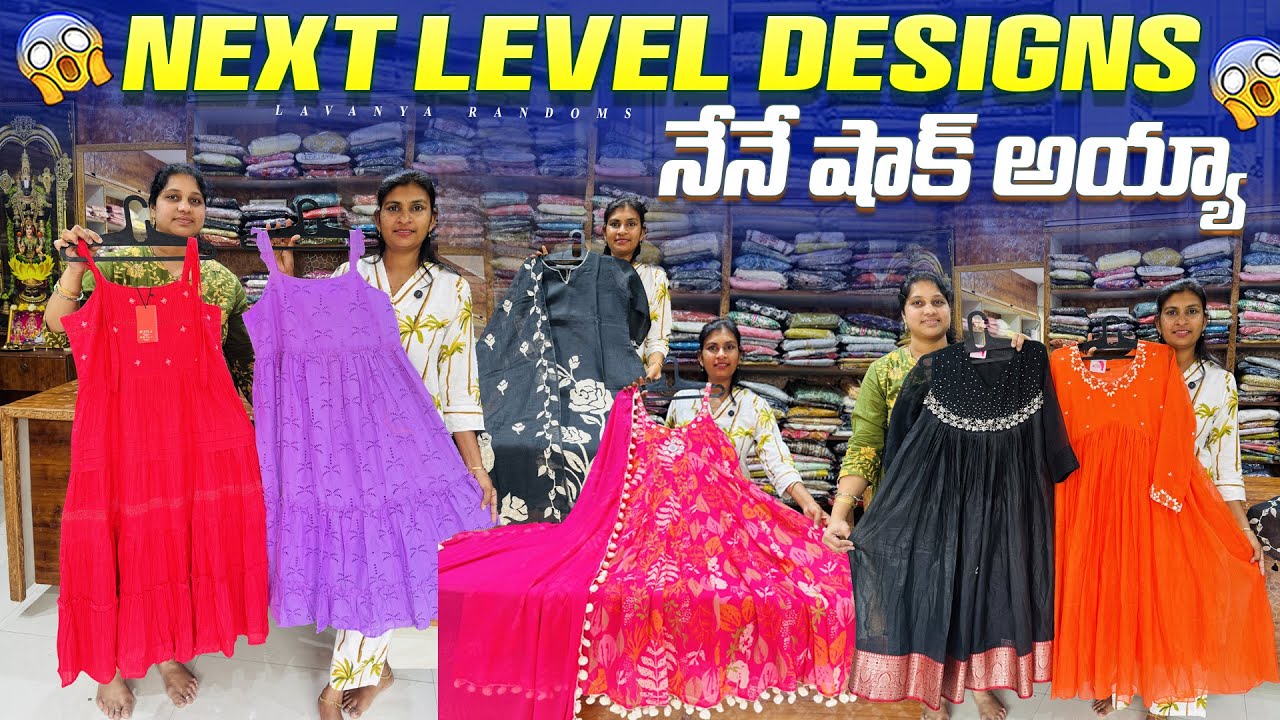 Next level designs 🤩 నేనే shock అయ్యా Unique model frocks & 3pc sets 