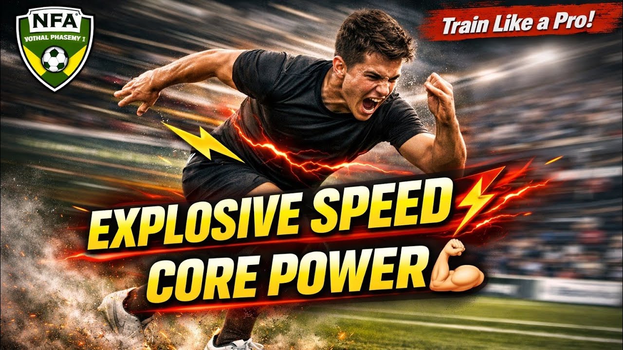 Football Plyometric Workout at Home | Build Explosive Speed, Core Strength & Power | Soccer Training