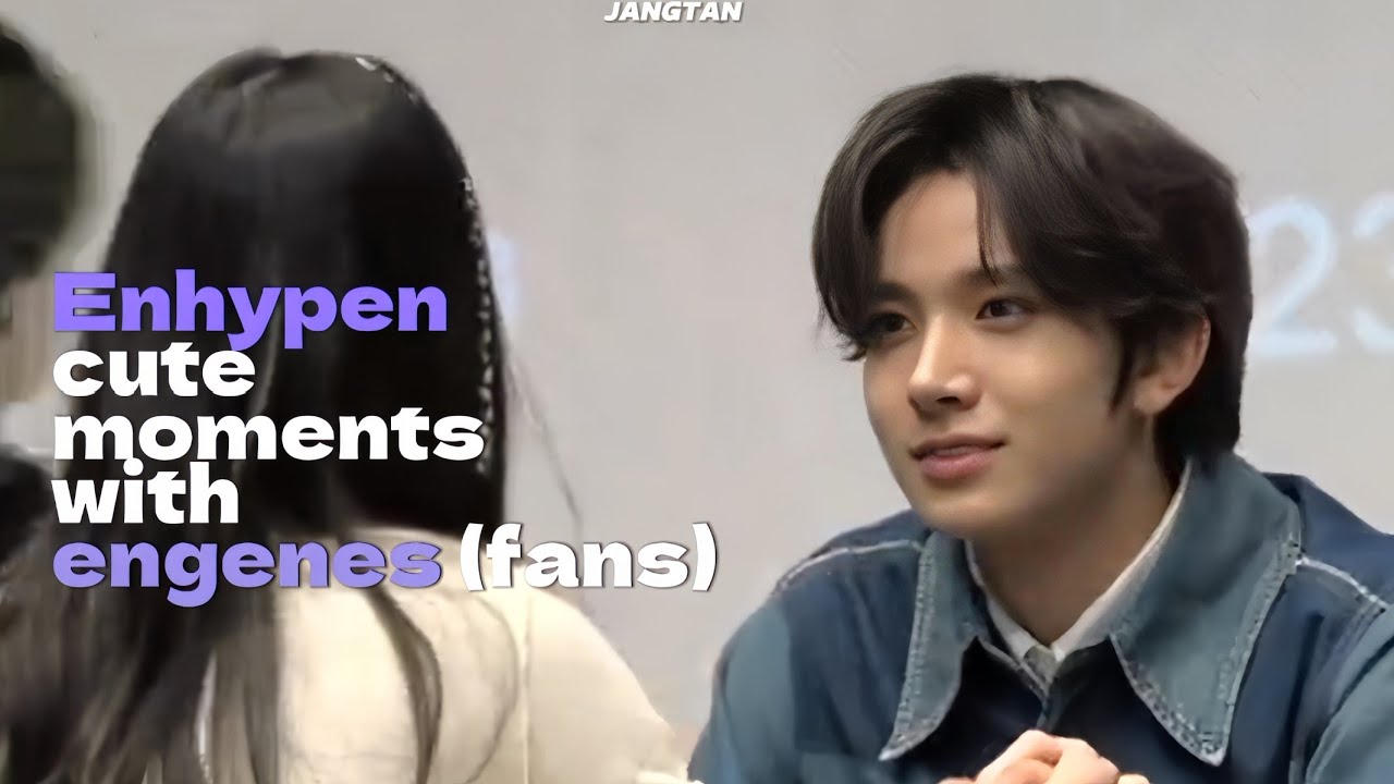 Enhypen cute interaction with engene (fan) | Enhypen fan meeting moments | #enhypen #enhypenedit