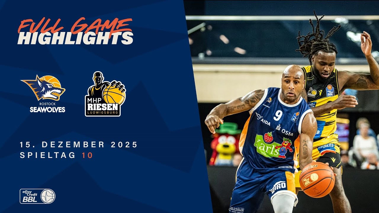 ROSTOCK SEAWOLVES vs. MHP RIESEN Ludwigsburg - Full Game Highlights - Spieltag 10, 25/26