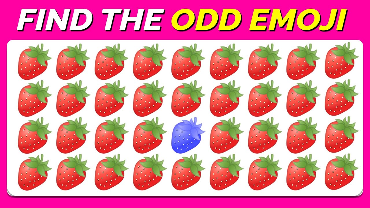 FIND THE ODD EMOJI OUT🕵️&zwj;♂️🔍 | Ultimate Emoji Puzzle Showdown 2024