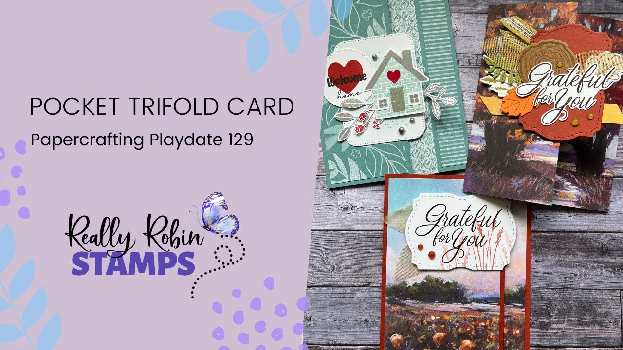 Pocket Trifold Cards | Papercrafting Playdate 129