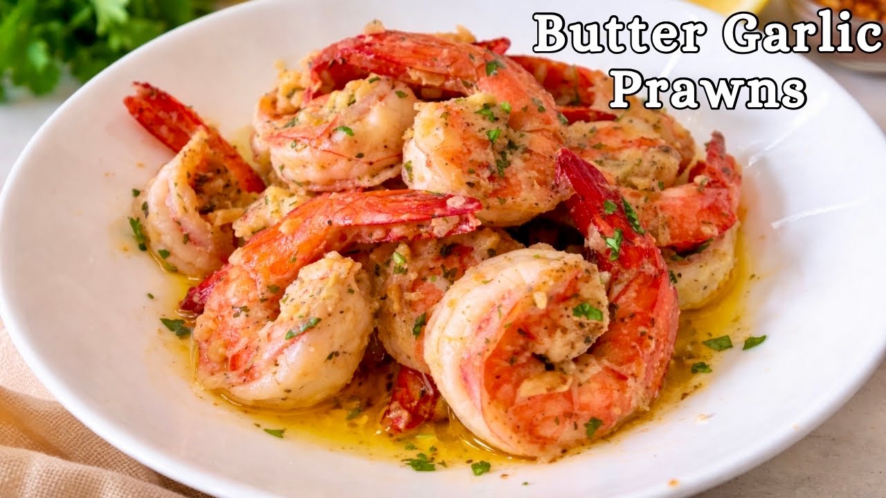 Garlic Butter Prawns You’ll Keep Making Again & Again | Butter Garlic Prawns recipe 