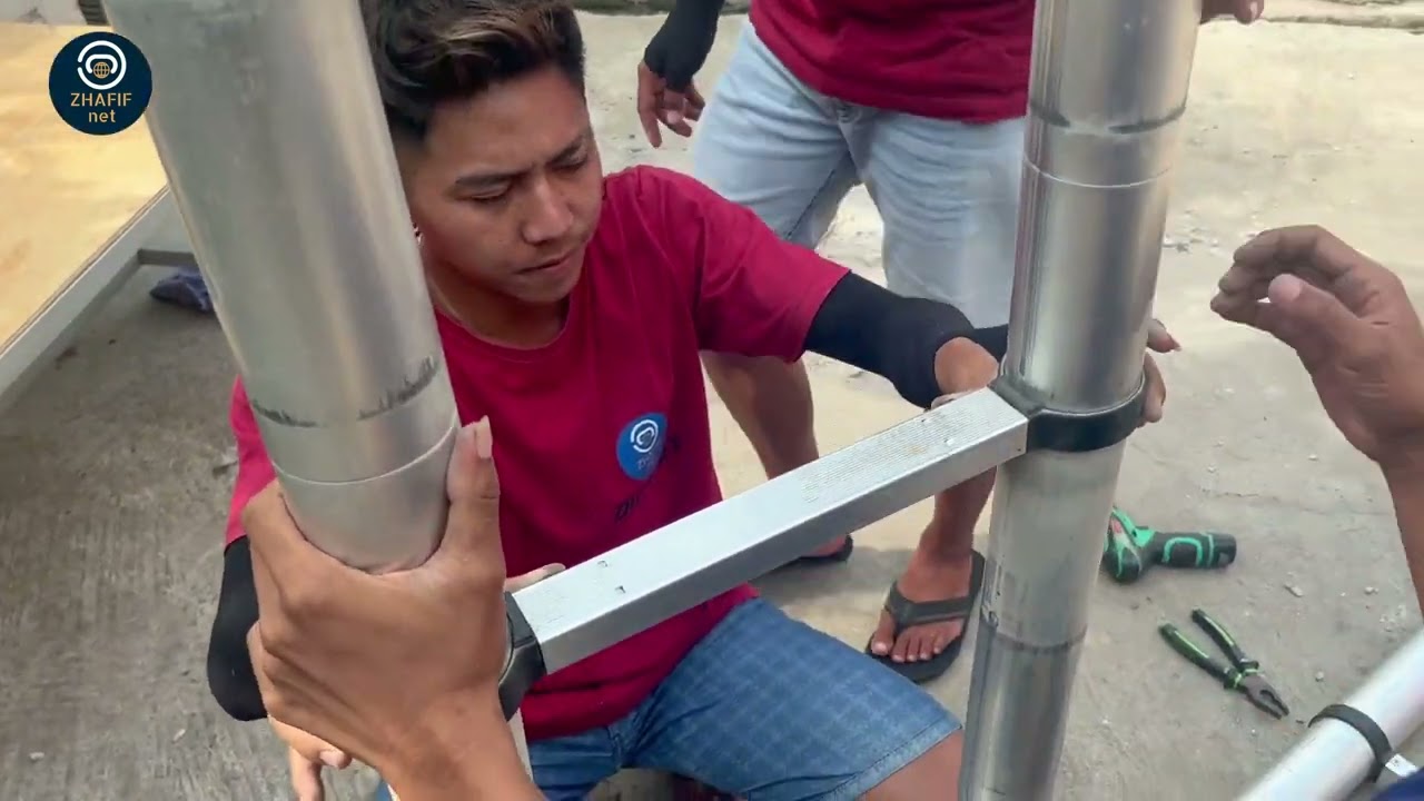 CARA BONGKAR TANGGA TELESCOPIK