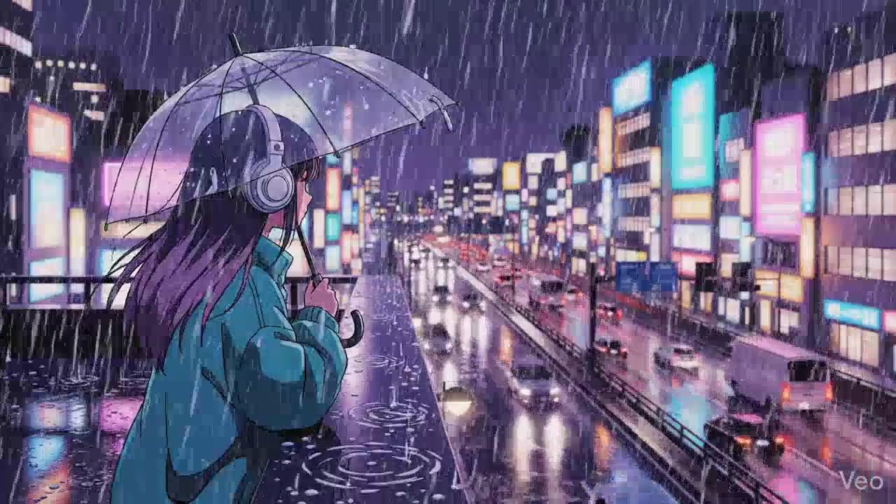 Soft Japanese Rain 🌙 Chill Night Lofi for Study & Sleep | Live Stream by The Japanese Town