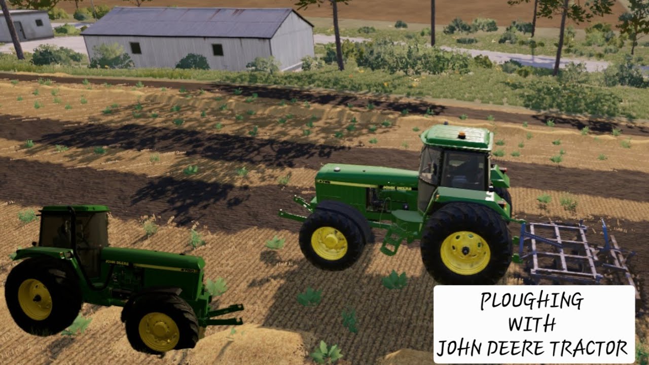 Ploughing 2 plot with John Deere Tractor |Farming Simulator 23|