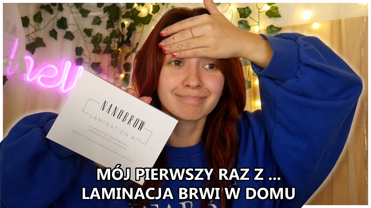 MÓJ PIERWSZY RAZ Z... LAMINACJA BRWI W DOMU 😱