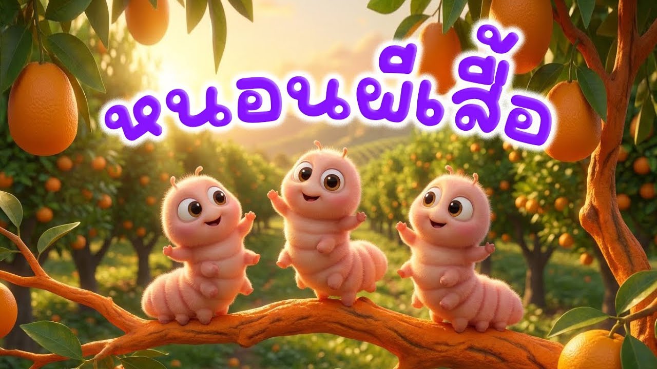 เพลง หนอนผีเสื้อ ต้วมๆ เตี้ยมๆ ออกมาจากไข่