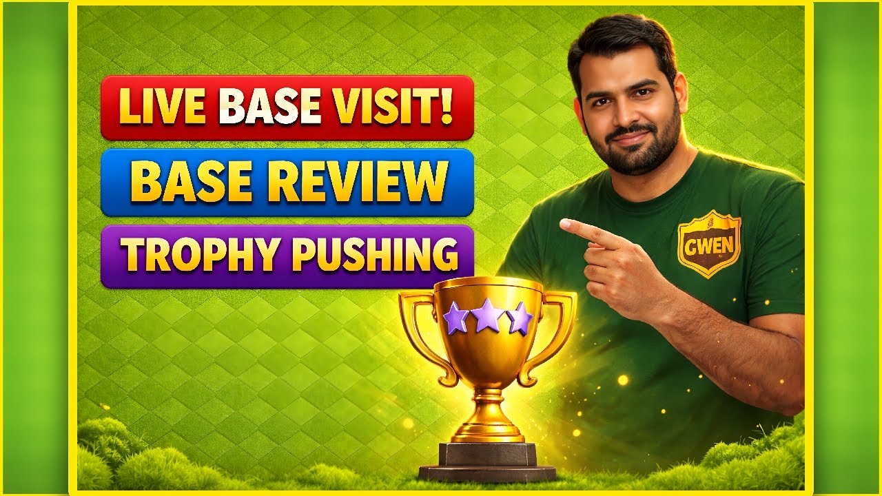 LIVE NOW 🔴 TH17 Base Review + Trophy Push | Join Fast! | Clash of Clans
