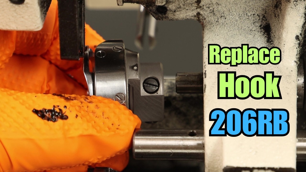 Replace Rotary Hook Consew 206RB How to Repair Industrial Sewing Machine