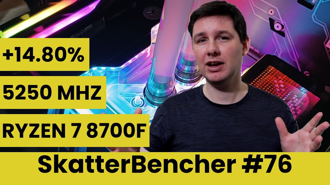 Ryzen 7 8700F Undervolt & Overclock to 5250 MHz feat. ROG X670E Hero | SkatterBencher #76