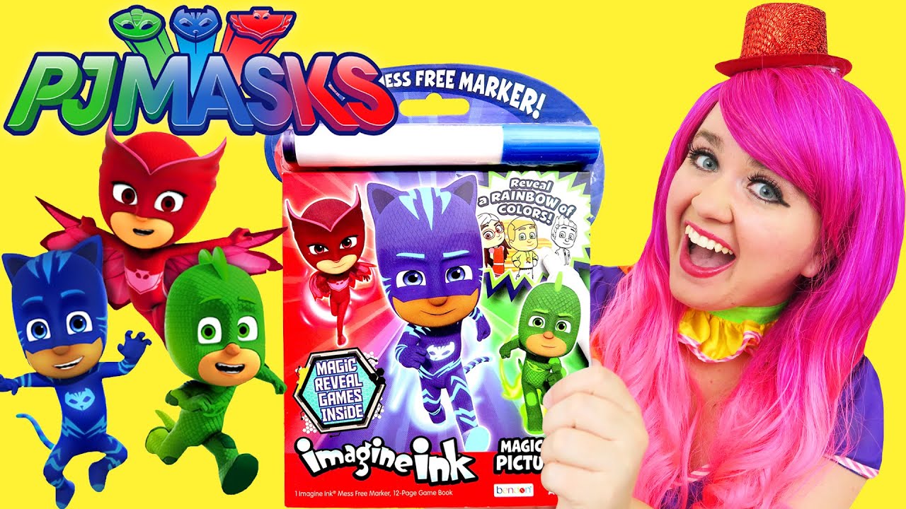 Coloring PJ Masks Magic Reveal Ink Coloring Book | Imagine Ink Marker