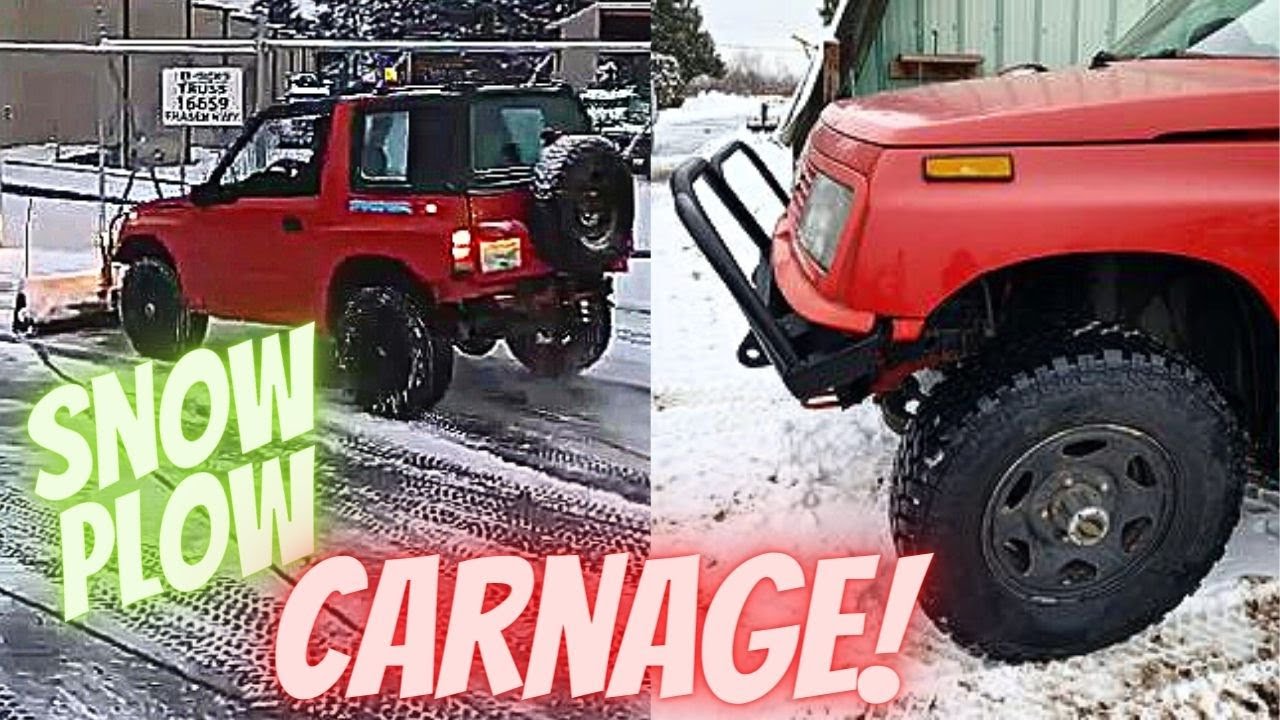 Has Snow Plowing Demolished a Balmer Bumper? See the Damage and the Repair to this Suzuki Sidekick..