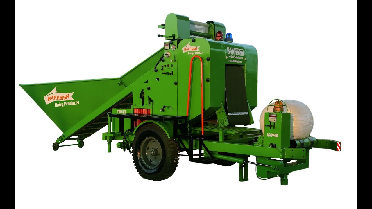 corn Silage baler and Wrapper
