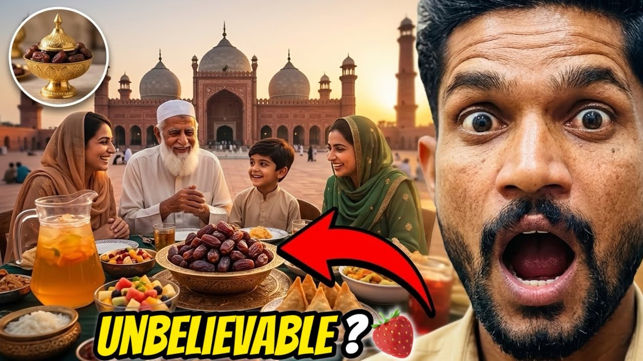 Grand Iftar at Badshahi Mosque Lahore 🌙🍽️