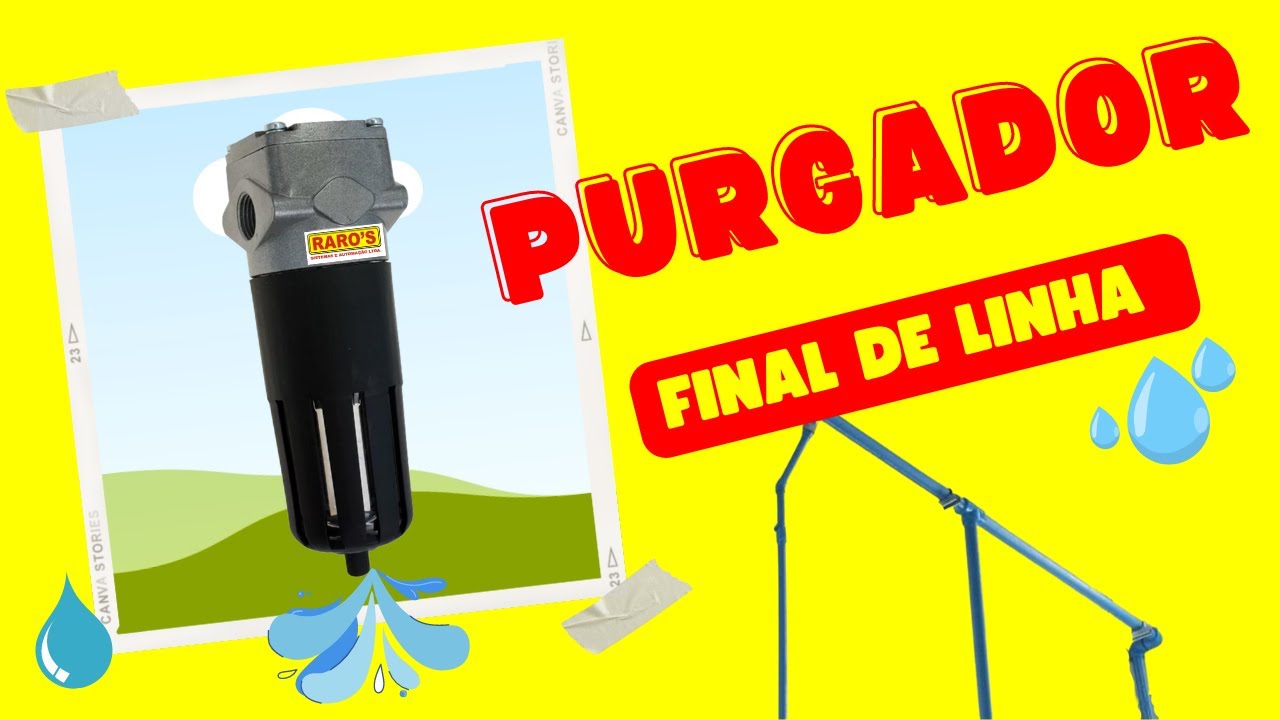 Para que serve o purgador final de linha