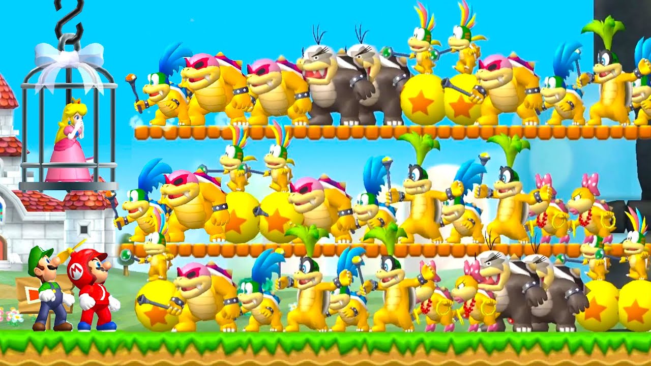 Can Mario & Luigi Beat 999x Koopalings in NSMBW?