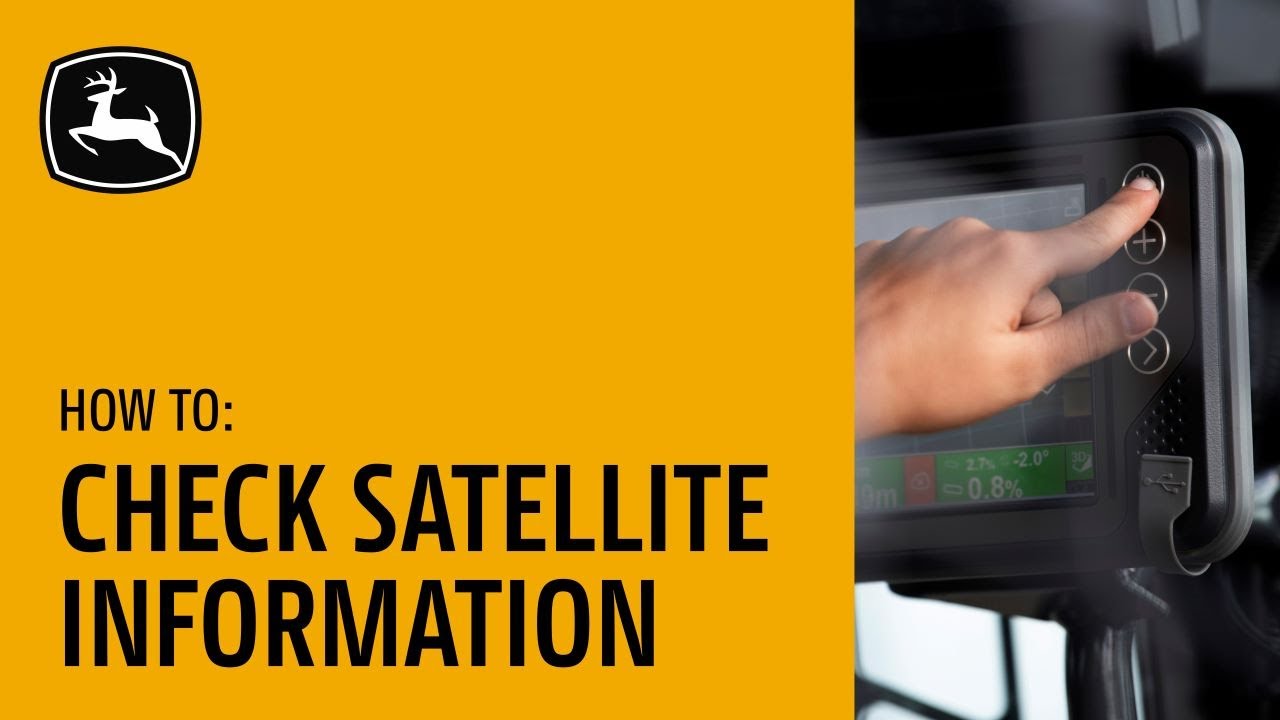 How To Check Satellite Information & Base Station Corrections | John Deere SmartGrade™