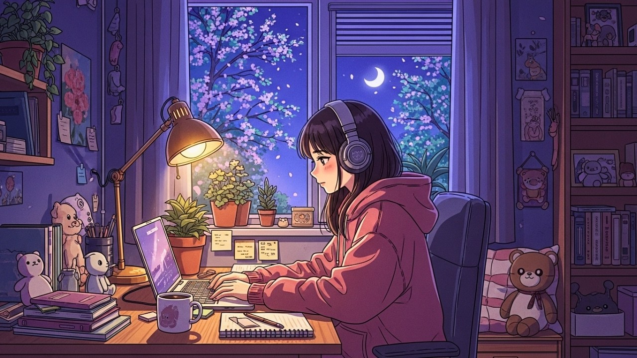 1 A.M. Lofi Hip Hop Radio 📚 Chill Beats to Study, Stay Focus & Productivity