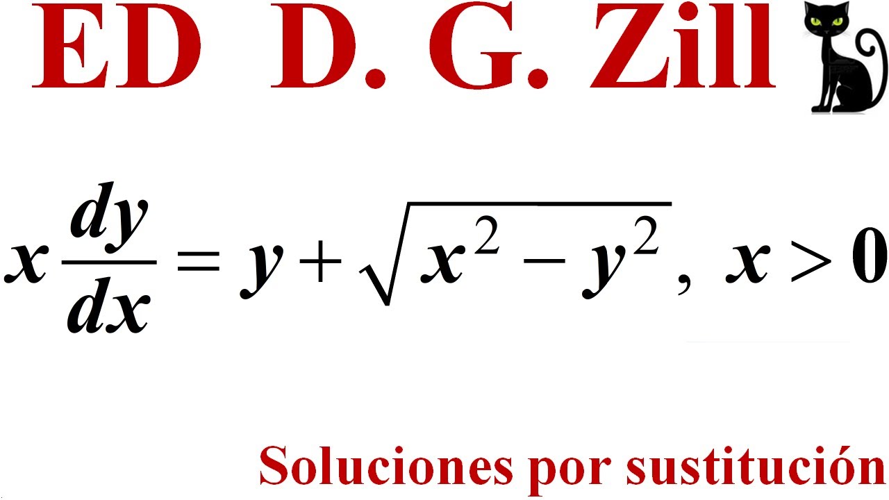 ED homogénea de primer orden. Soluciones por sustitución. Zill 2.5_10 😺👀