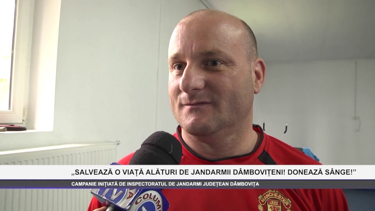 Salvează o viață alături de jandarmii dâmbovițeni donează sânge - www.columnatv.ro