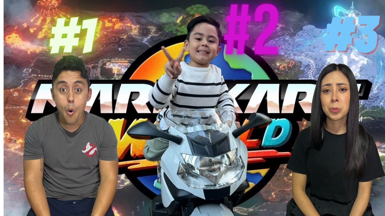 Jugando Mario Kart Con Mis Papas