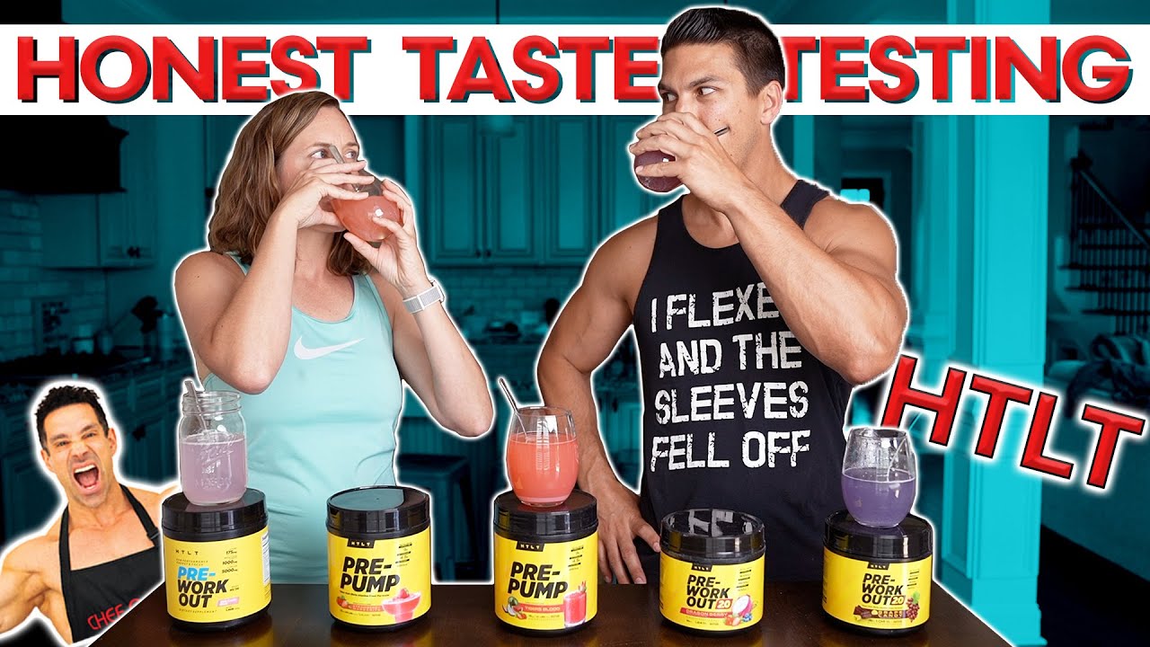 HTLT PreWorkout ALL Flavors TASTE Test w/ WIFE &ndash; Which @gregdoucette PRE-WORKOUT is BEST for YOU?