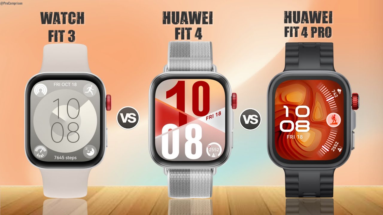 Huawei Watch Fit 3 vs Huawei Watch Fit 4 vs Huawei Watch Fit 4 Pro || Full Comparison