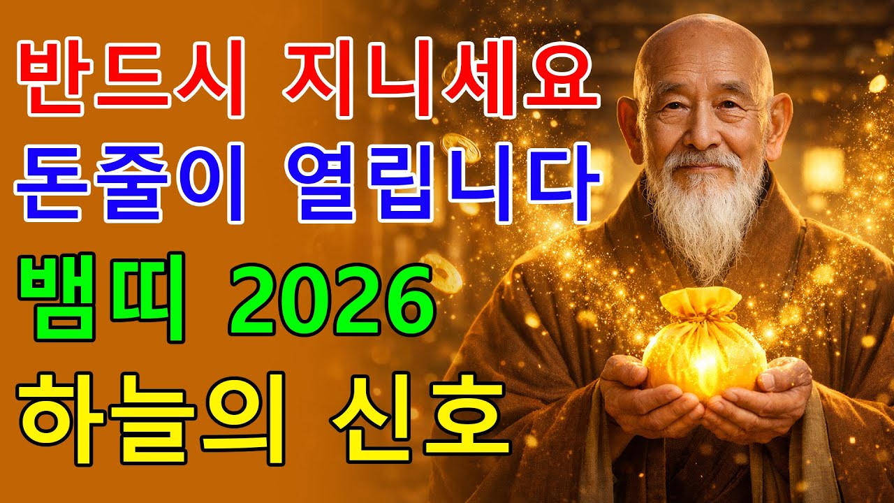 뱀띠 2026년, 하늘이 연 재물문 앞에서 이것을 지니면 돈줄이 끊기지 않습니다｜병오년 금전운