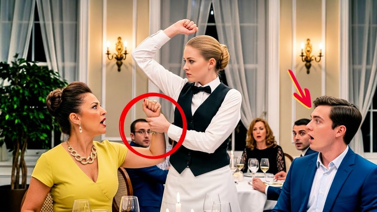 „Niemand wagte es gegen Evelyn – bis die junge Kellnerin alles veränderte!“