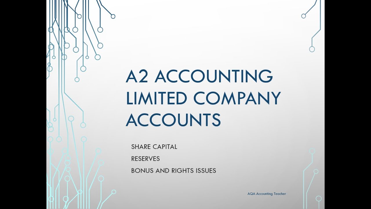 Rights Issue and Bonus Issue of Shares and Revaluation Reserve A Level Accounting Worked Examples