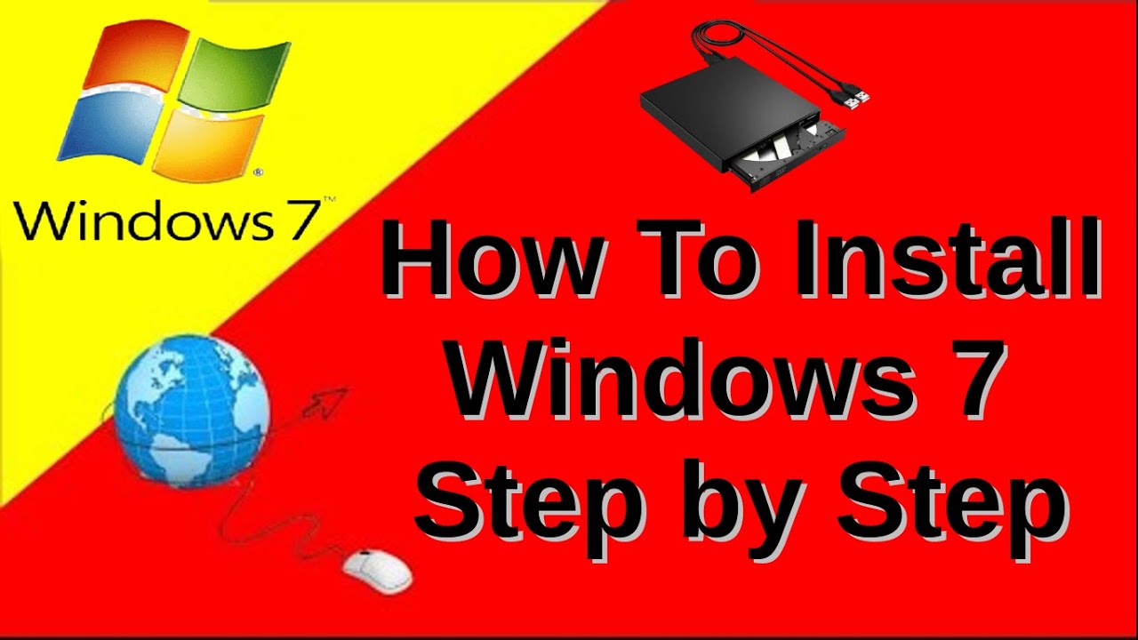 Install windows 7 step by step