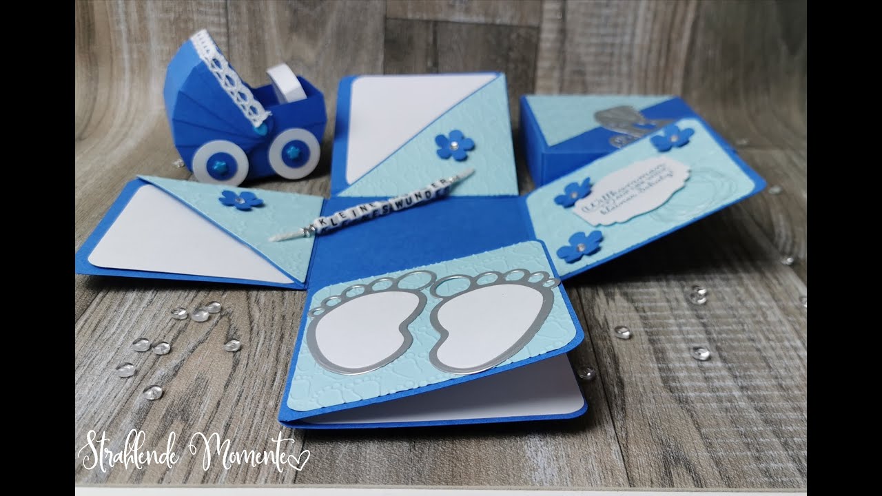 EXPLOSIONSBOX Kinderwagen zur GEBURT 🧸👣🎁
