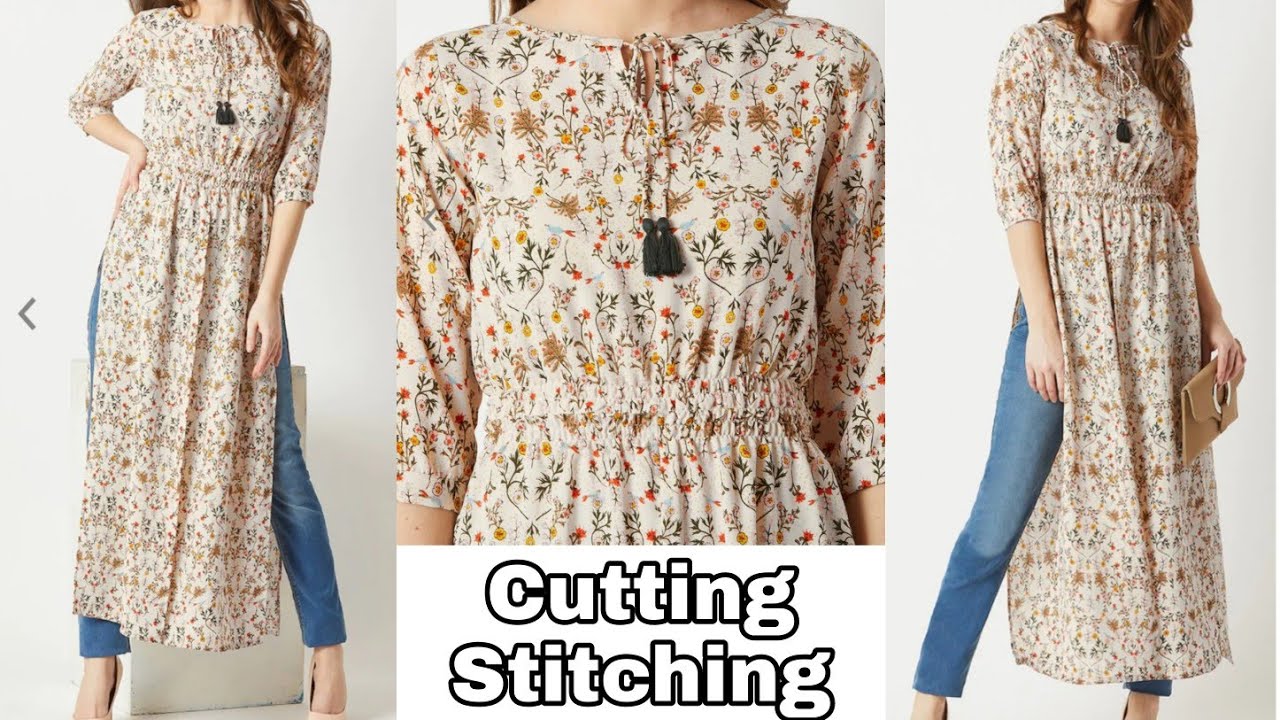 Letest Kurti Design बनाना सीखे असानी से || 2020 Trendy Kurti || Full Cutting Stitching in Hindi ||