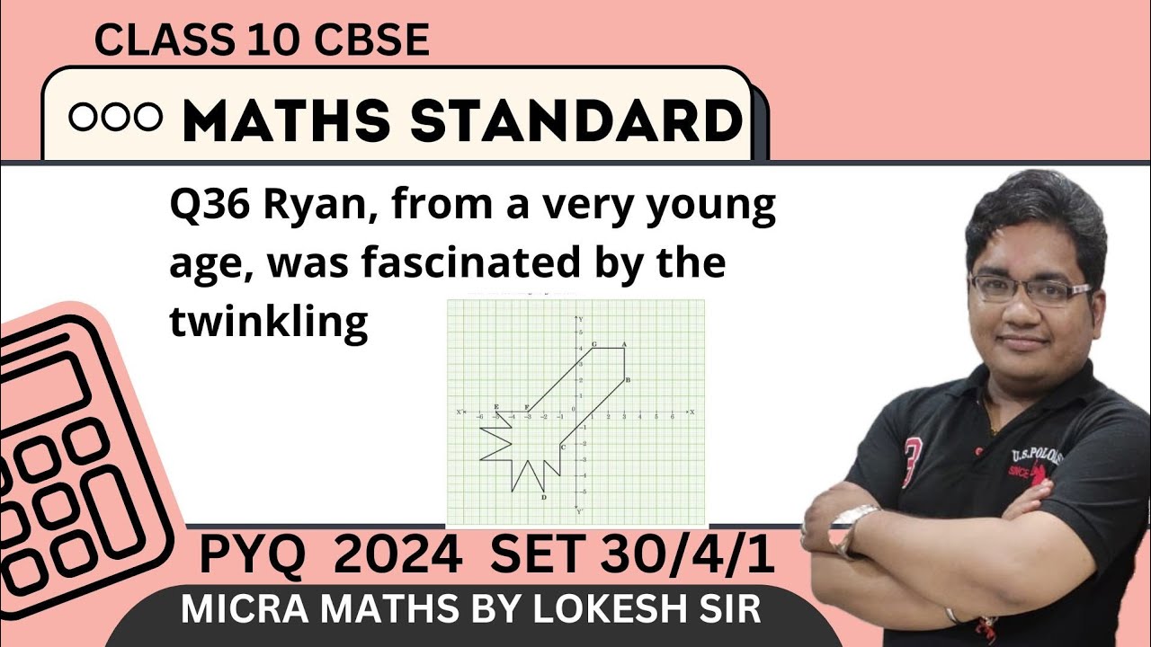 Q36 Ryan, from a very young age, was fascinated by the twinkling of stars and the vastness of space