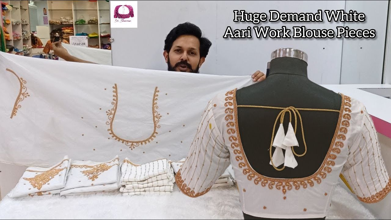 White White White | Full in Demand Aari Work Blouse Pieces & Readymade Blouses @ Very Exciting Range