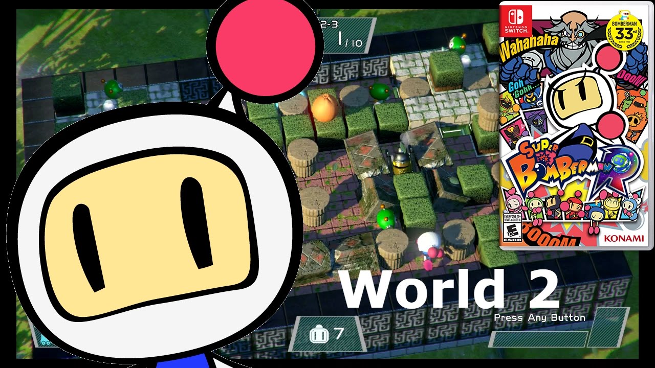 Super Bomberman R - Complete (World 2) - Walkthrough (Veteran Difficulty)