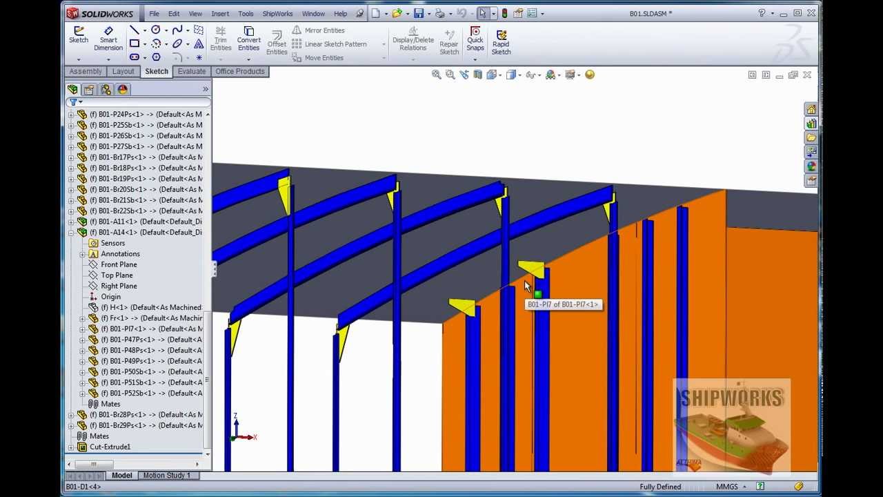 ShipWorks - Brackets, stiffeners and flanges