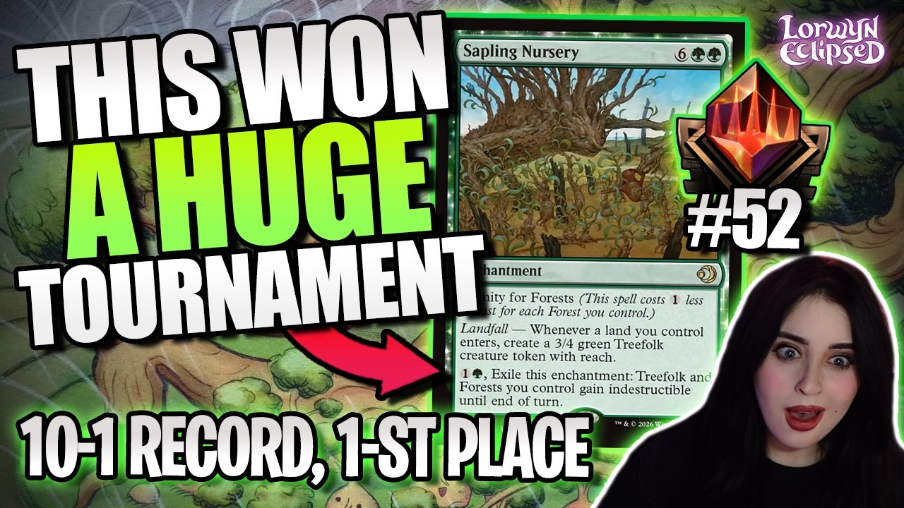 MONO GREEN is DOMINATING Standard Tournaments! | Top 52 Mythic Ranked MTG Arena