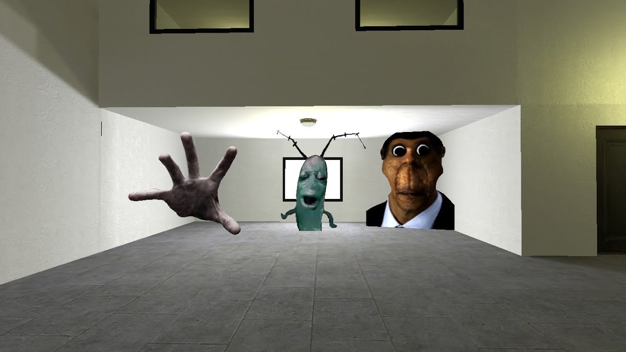 Obunga & Plankton NPC Chaos 😂GMod | #garrysmod #mightygamer