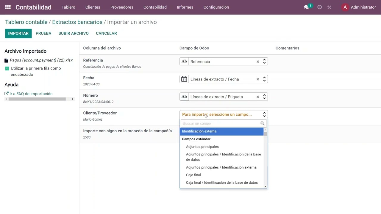 Conciliaciones Bancarias con ODOO V14/V15