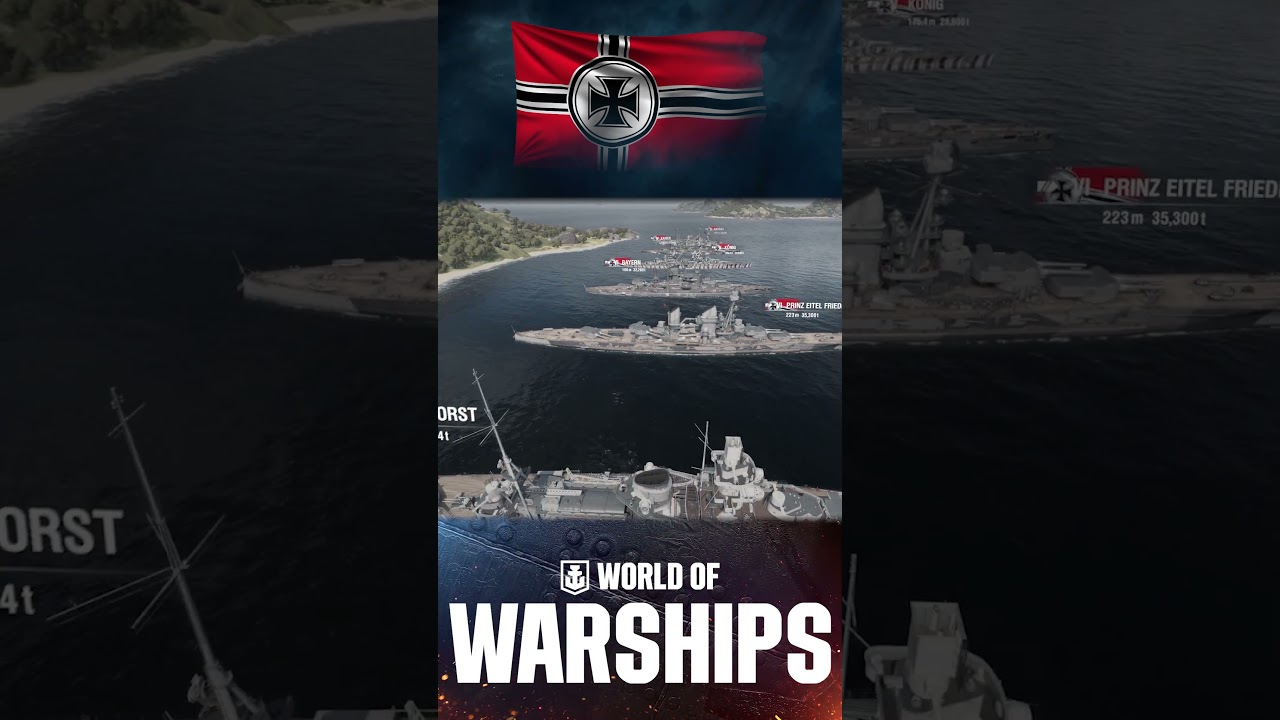 Warships Size Comparison of German Battleships