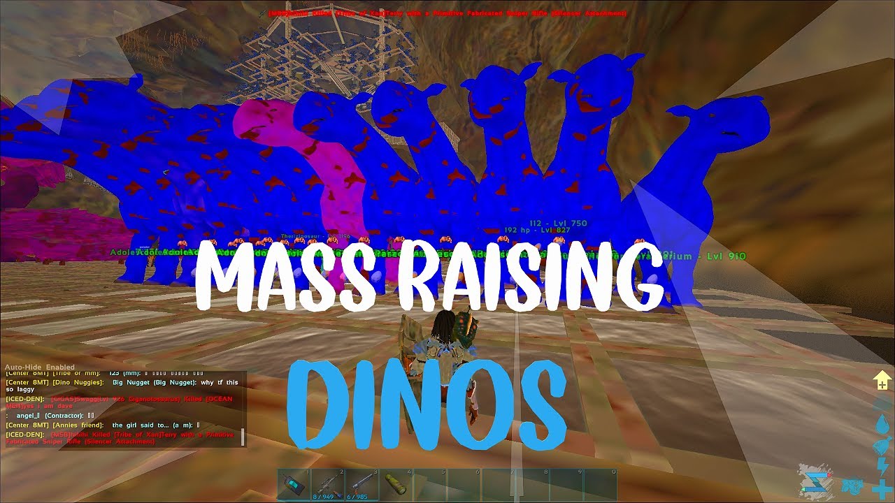 Ark Unofficial Pvp | Iced-Den | Mass Breeding + Raiding (WE STOLE THEIR RAID!!)