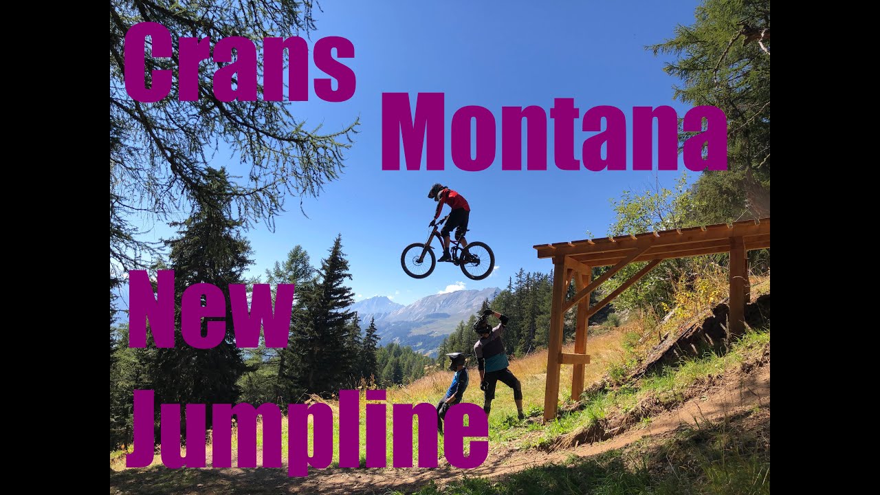 Crans Montana Bikepark, Brandnew black  downhill jumptrail 2020 with Santa Cruz V10