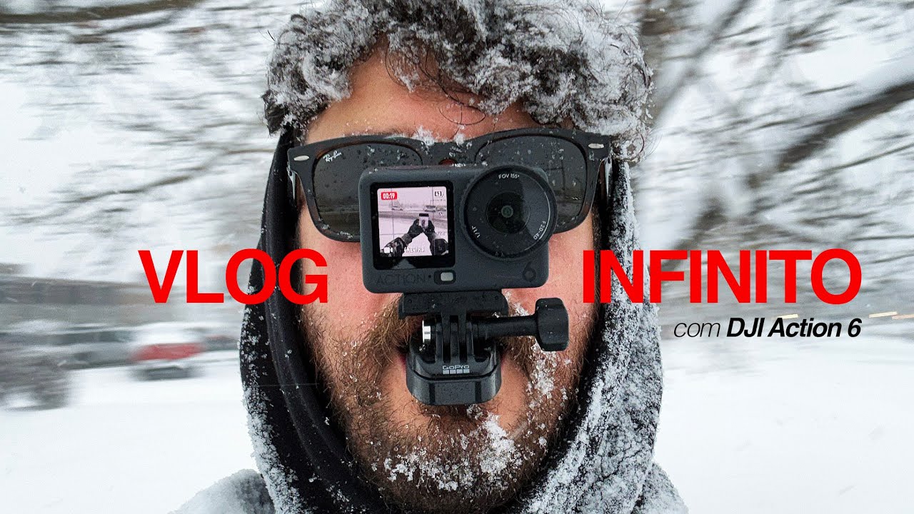 VLOG INFINITO com DJI Action 6 | muita NEVE, compras Black Friday, acessórios, fotos e conversas. (: