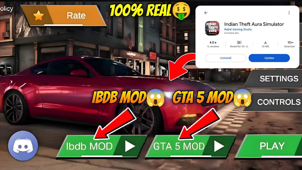IBDB Mod and GTA 5 Mod Update in Indian Theft Aura Simulator 🤯