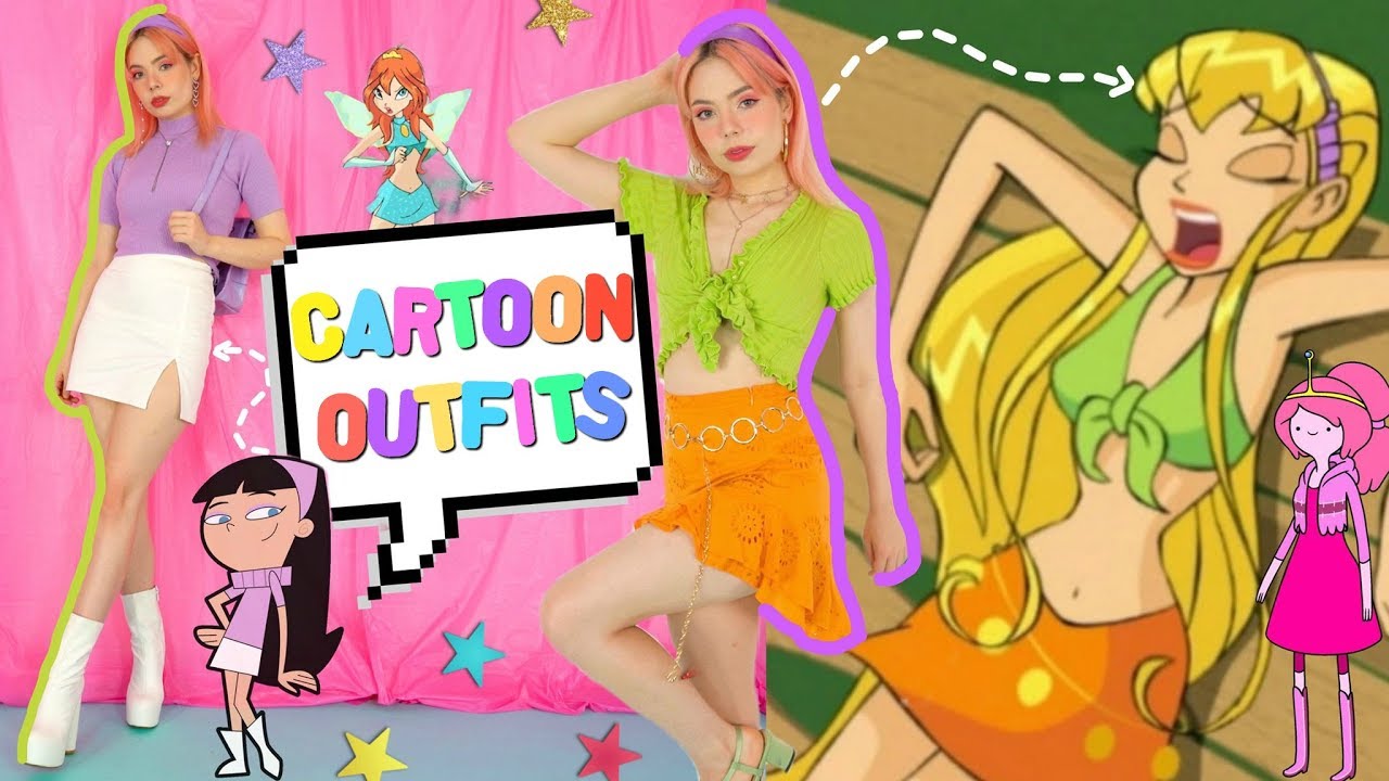 Dressing Like 11 Cartoon Characters! Cute Y2K vibes